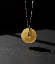 【願‧平安】冰黃翡翡翠平安扣 | 天然緬甸A貨翡翠 | 送禮