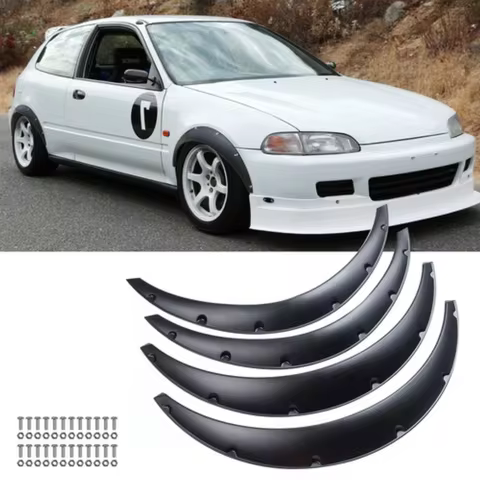 For Honda Civic EJ EK EG 35" 4× Fender Flares Extension Wheel Arches Body Kit New