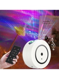星空投影儀夜光投影儀 - 帶計時器的遙控天空投影儀,適用於遊戲室、家庭影院、臥室和派對的led星雲雲,白色