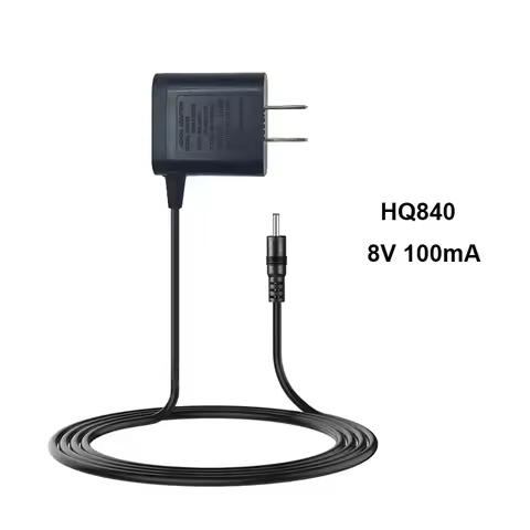 8V 100mA HQ840 Shaver Charger Replacement for Philips Norelco Multigroom 3000 MG3750/50 MG3750/10 MG