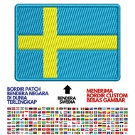 Bet FLAG EMBROIDERED PATCH / EUROPEAN FLAG OF SWEDIA COUNTRIES