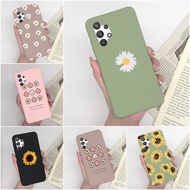 Casing For Samsung Galaxy A32 A 32 A33 A 33 Phone Cover Cute Shockproof Matte Silicone Soft TPU Sunflower Daisy For Samsung a32 a33 4G 5G Capa Bumper Shell