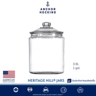 โหลแก้ว 3.8L 1 gal โหลขนม Anchor Hocking Heritage Hill vintage glass jars with glass lid