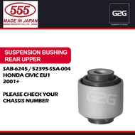 Suspension Bushing Rear Upper 555 SAB-6245 / 52395-S5A-004 Honda Civic EU1 2001+
