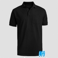 MEN'S PLAIN COLLAR T-SHIRT WITH POCKET