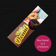 Donut Box Contents 3 – 27x9x5 cm Food Box | Cake Box | Donut Box