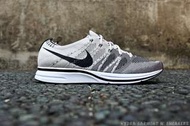 紐約站NIKE FLYKNIT TRAINER 灰黑勾 白底 編織  輕量 慢跑鞋【AH8396-001】