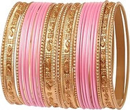 "Colorful 2 Dozen Bangle Collection Indian Bollywood Alloy Designer Jewelry Special Large Size Bangl