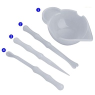 san* Silicone Mixing for Epoxy Resin Paint Pouring Cup Mixing Cups Scraper Stirrers Spoon for Epoxy Molds Pouring Tool