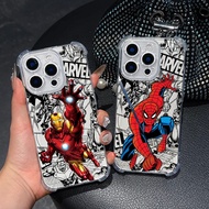 Ironman Spiderman Marvel Venom Clear Phone Case For Samsung A57 A37 A56 5G A55 A54 A53 A17 A16 A15 A