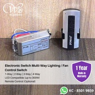 Electronic Light Switch, Fan Switch for Home Lighting, Ceiling fan, Remote Control (1 Way | 2 Way | 