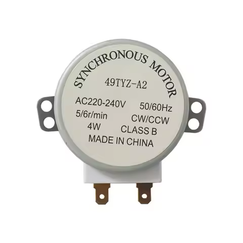 1Pc 49TYZ-A2 4W 5/6RPM AC 220-240V 50/60Hz Synchronous Motor for Microwave Oven