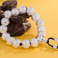 ((New Product) Sterling Silver Bracelet Six-Character Mantra Lucky Money Pixiu Bracelet Men's Birthd
