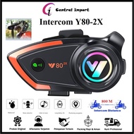 Intercom Y80 2X Bluetooth Radio Intercom Helmet 2 Rider Helmet - Y80-2X - Intercom Y80 2X Motorcycle
