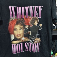 ️B00032 Band ️ Whitney Houston Chest 44 Length 28" Second-Hand T-Shirt Vintage Brand Cartoon Fun Pat