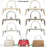 LUCKYSTOREGOODS Purse Clasp Frame, Vintage Metal Purse Frame Kiss Clasp,  20CM Purse Frame Bag Makin