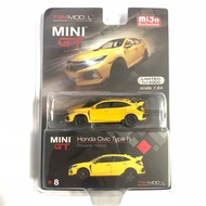 MINI GT 1:64 2017 HONDA CIVIC TYPE R  FK8 LHD PHOENIX YELLOW