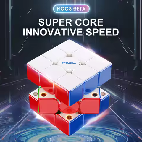 [Picube] YJ MGC 3 Beta 3x3 Magnetic Cubing Speed Magic Puzzle Strickerless Speed Cube Regular Intell