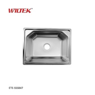 570mm 201 Stainless Steel Single Bowl Sink / Sinki 570x430x200mm (ETE-SSSB47)