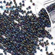 BENECREAT 1pound 12/0 Glass Seed Beads Iris Round Colorful 2mm Hole: 1mm about 30000pcs/pound