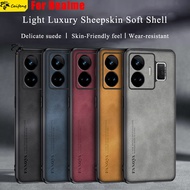 Premium Luxury Soft Lamb Leather Phone Case For Realme GT 7 6 Neo 5 SE 3 3T 2 Master V30 V30T V25 V2
