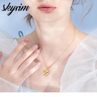 Skyrim Stainless Steel OM Symbol Pendant Yoga Long Necklace
