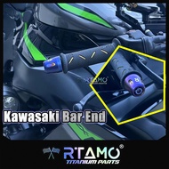 RTAMO Titanium Gr5 Bar End M8 Hole Fit Ninja400 Z400 Z900 ZX4R ZX6R Z900RS