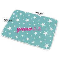 [ynew] 50*70cm Baby Diaper Changing Mat Portable Foldable Washable Waterproof Mattress Travel Pad Floor Mats Cushion Reusable Pad Cover