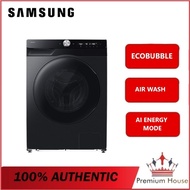 SAMSUNG 10kg/6kg Inverter AI Washer Dryer WD10HG6U94BBFQ Hygiene AirWash 2 In 1