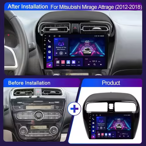 Mitsubishi Mirage 6 Attrage Radio Android16 For Mitsubishi Mirage 6 Attrage 2012-2018 Car Radio Mult