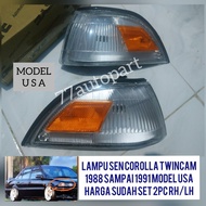 Lampu sen corolla twincam 1988 1989 1990 1991 model usa set