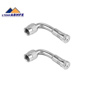 2 Tyre Valve Extension Adaptor Motorcycle Car Tire Stem Extender 90 Degree Angle