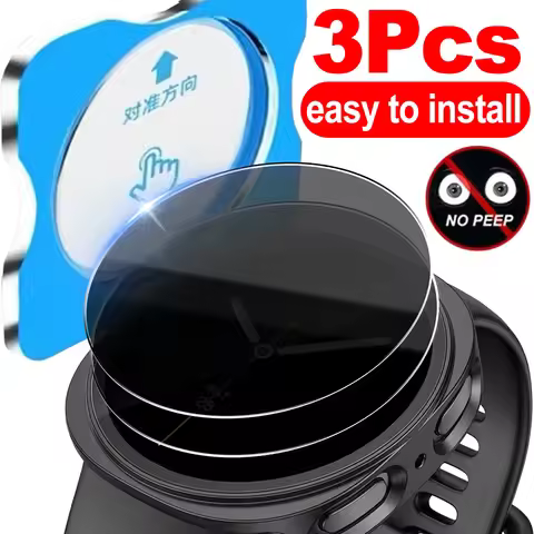 Anti-Spy Tempered Glass Screen Protectors for Samsung Watch 8 Privacy Films with Easy Installing Kit