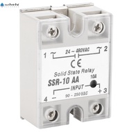 SUCHENHD Solid State Relay AC-AC, SSR-10 AA AC-AC Solid State Relay, Relay Switch Output 24-480V AC 