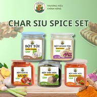 Vietta Char Siu Seasoning Set – Garlic Powder, Shallot Powder, Annatto Powder & Black Pepper