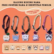 [Terlaris] kalung kucing nama / kalung kucing / kalung kucing custom