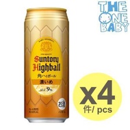 Suntory Highball 角 濃 威士忌有氣調酒 雞尾酒 啤酒 (酒精度 9%) 500ml x 4 4901777349254 expiry 2026/09