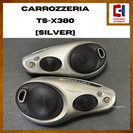 Pioneer Carrozzeria TS-X380 Bass Reflex Type 4-Way Speaker System [Speaker Bantal] [Silver] [Original from Japan 🇯🇵]