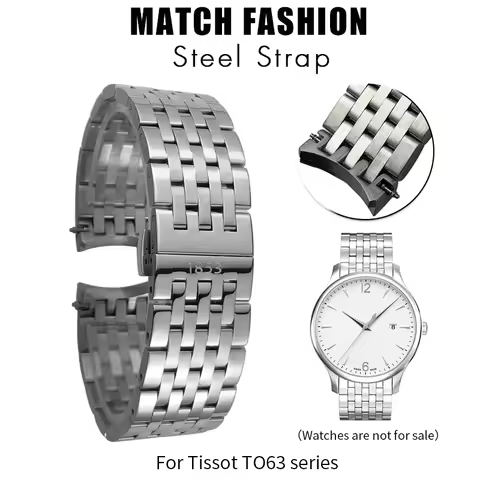 316L Stainless Steel Watch Strap for Tissot Series T063 Butterfly Buckle 20mm Watch Accessories T063