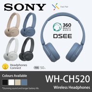 Sony WH-CH520 TWS Wireless Bluetooth Headphones Bluetooth Earphones Music Headset On-Ear Headset with Mic