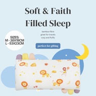 Bible Story Baby Pillow – Daniel & the Lions | Soft Bamboo Pillow for Baptism & Dedication