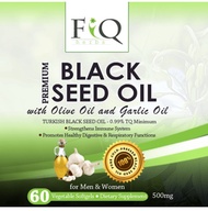 Halal Premium Turkish Black Seed Oil with Olive Oil and Garlic Oil 60 Softgels