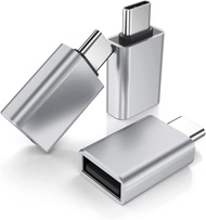 Type C to USB Adapter 3Pcs C Male to USB 3.0 Female OTG Converter for Apple MacBook, Mac, Samsung Pe
