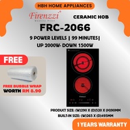 [FREE BUBBLE WRAP] Firenzzi 52cm | Domino Seramik |Domino Ceramic Built in Freestanding Electric Hob