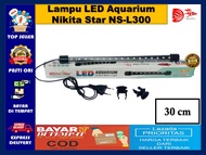 Lampu Celup Aquarium LED NIKITA STAR NS L300 ukuran 30 cm Aquascape lampu aquarium murah lampu aquarium 30cm murah