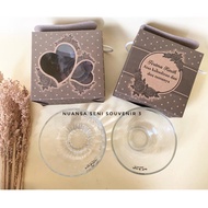 Wedding Souvenirs Glass Sambal Bowl Small Bowl Desert Bowl Seasoning Soy Sauce Bowl Box Packaging