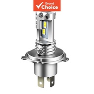 H4 Fanless LED CSP Car & Motorcycle Headlight Bulb, 9003 Hi/Lo Beam, 12V 12000Lm Mentol Lampu Utama 