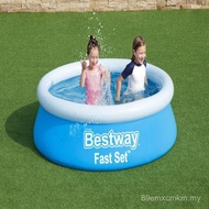 Bestway57392 Kolam Bulat Kembung Kolam Renang Keluarga Kolam Renang berbentuk hidangan Kolam Ikan Ko