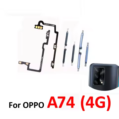For Oppo A74 4G CPH2219 Phone New Power Volume Button On Off Control External Side Key Internal Flex