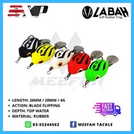 【Meefah Tackle】EXP LABAH FROG (26MM / 28MM/ 8G) (LBA/LBB) Soft Rubber Jump Frog - Soft Lure Bait Jump Frog Katak